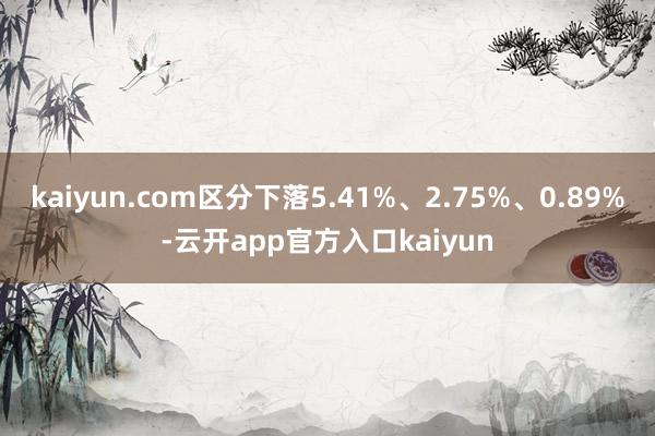 kaiyun.com区分下落5.41%、2.75%、0.89%-云开app官方入口kaiyun